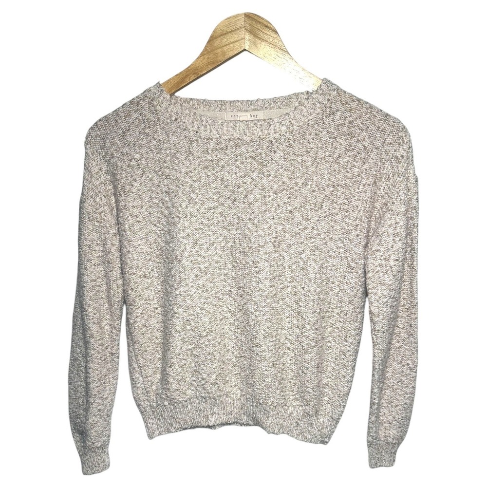 Copper Key Women's Speckled Knit Crewneck Sweater Sizeโ S